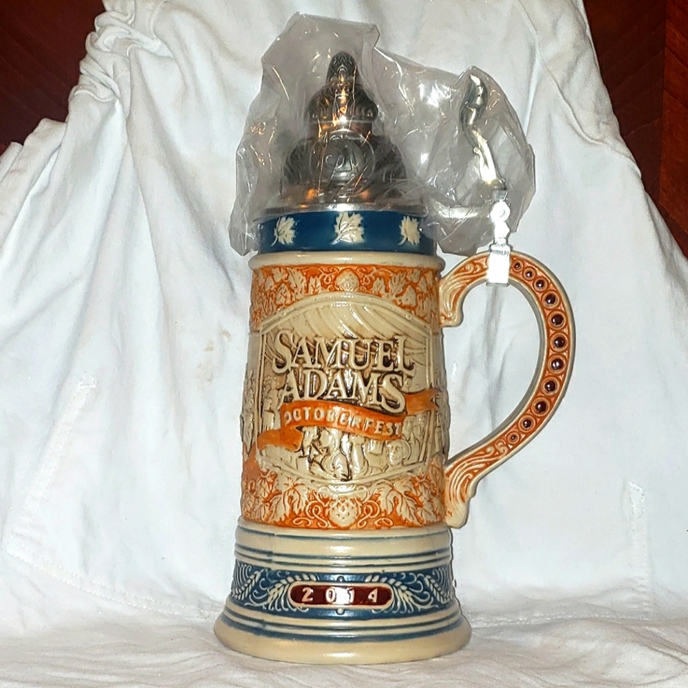 NEW Samuel Adams 2014 Oktoberfest 12" Limited Edition ceramic BEER STEIN